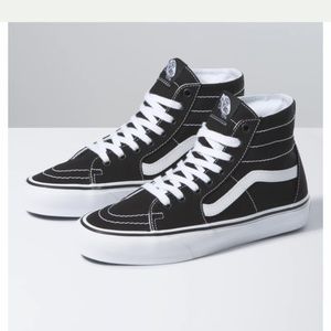 Vans canvas hi tapered in black/true white